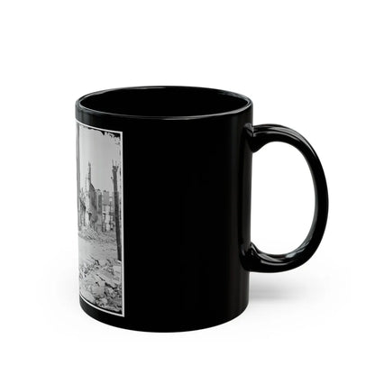 Richmond, Va. Street In The Burned District (U.S. Civil War) Black Coffee Mug-Go Mug Yourself