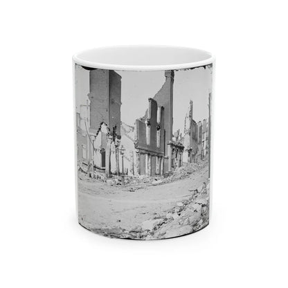 Richmond, Va. Street In The Burned District (U.S. Civil War) White Coffee Mug-11oz-Go Mug Yourself