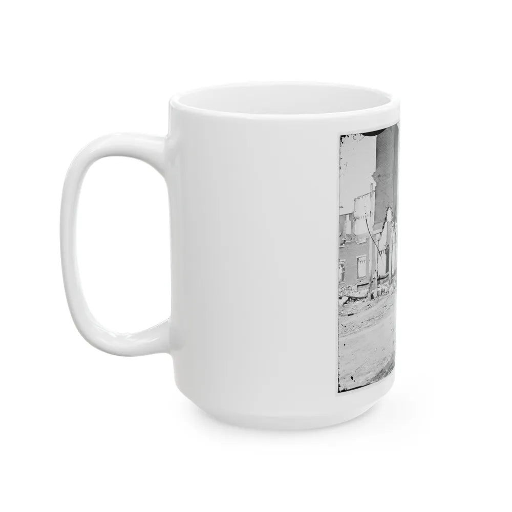 Richmond, Va. Street In The Burned District (U.S. Civil War) White Coffee Mug-Go Mug Yourself