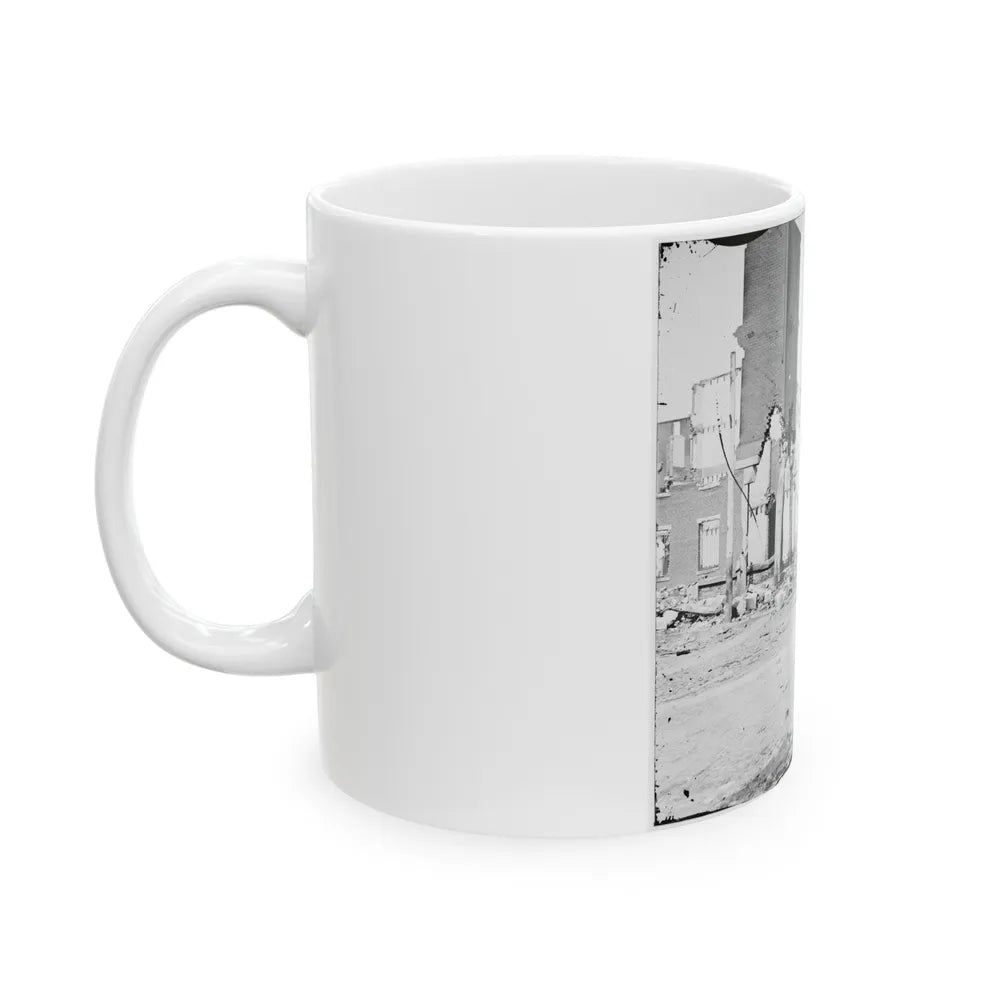 Richmond, Va. Street In The Burned District (U.S. Civil War) White Coffee Mug-Go Mug Yourself