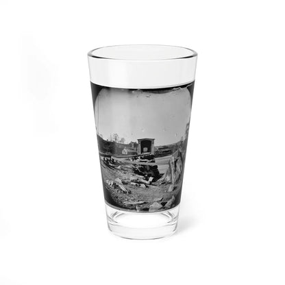 Richmond, Va. The Belle Isle Railroad Bridge (Covered) From The South Bank (U.S. Civil War) Pint Glass 16oz-16oz-Go Mug Yourself