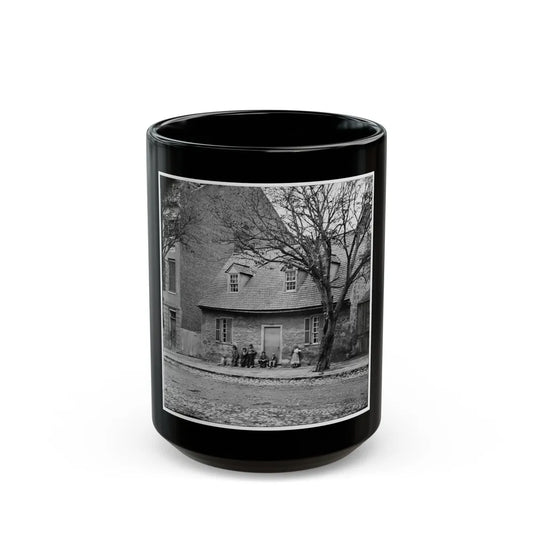 Richmond, Va. The Old Stone House ( Washington's Headquarters, 1916 East Main Street (U.S. Civil War) Black Coffee Mug-15oz-Go Mug Yourself