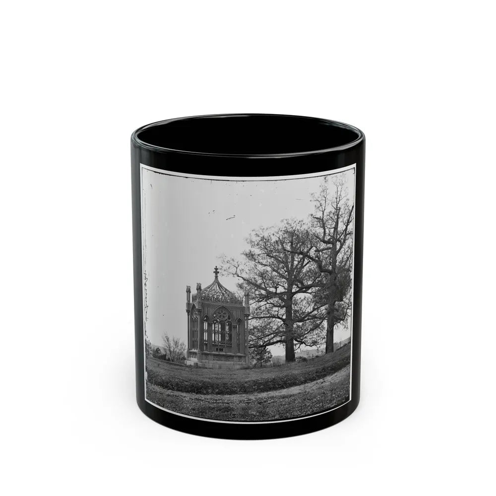 Richmond, Va. Tomb Of President James Monroe In Hollywood Cemetery (U.S. Civil War) Black Coffee Mug-11oz-Go Mug Yourself