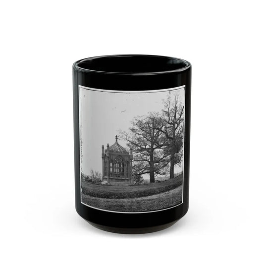 Richmond, Va. Tomb Of President James Monroe In Hollywood Cemetery (U.S. Civil War) Black Coffee Mug-15oz-Go Mug Yourself