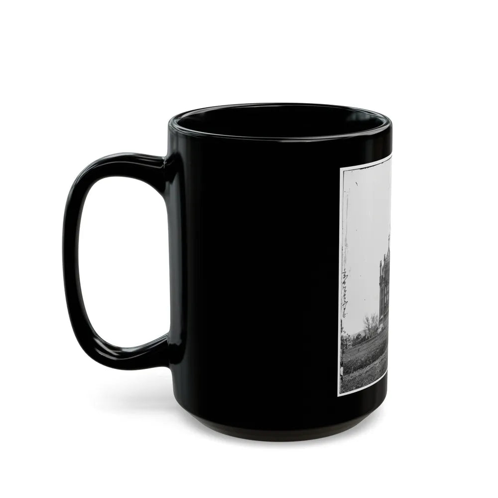 Richmond, Va. Tomb Of President James Monroe In Hollywood Cemetery (U.S. Civil War) Black Coffee Mug-Go Mug Yourself