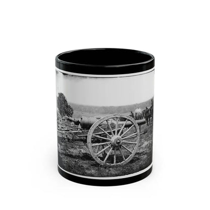 Richmond, Va., Vicinity. 1st New York Pettit's Battery, Artillery (U.S. Civil War) Black Coffee Mug-11oz-Go Mug Yourself