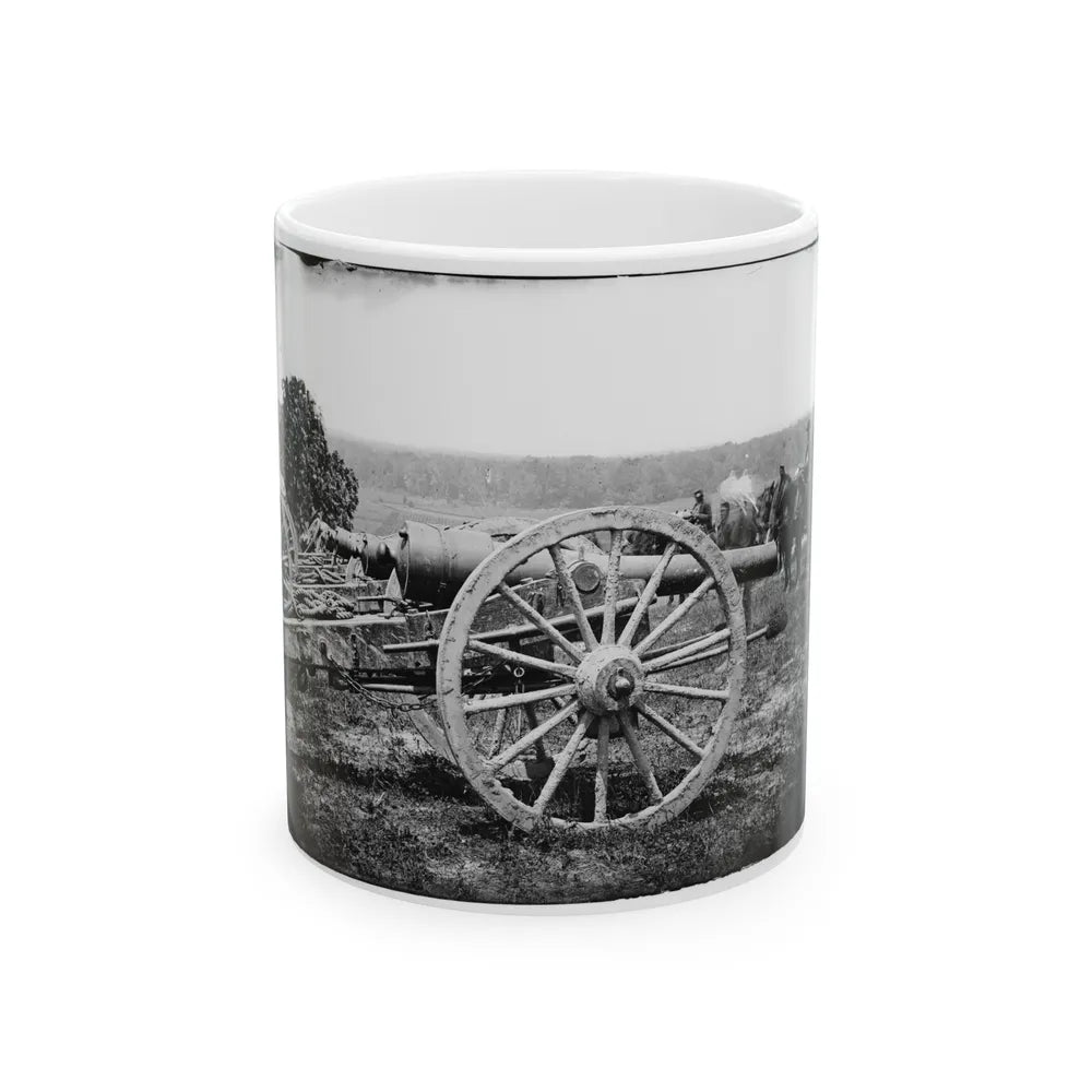 Richmond, Va., Vicinity. 1st New York Pettit's Battery, Artillery (U.S. Civil War) White Coffee Mug-11oz-Go Mug Yourself