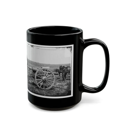 Richmond, Va., Vicinity. 20-Pdr Guns Of The 1st New York Battery, Unlimbered (U.S. Civil War) Black Coffee Mug-Go Mug Yourself