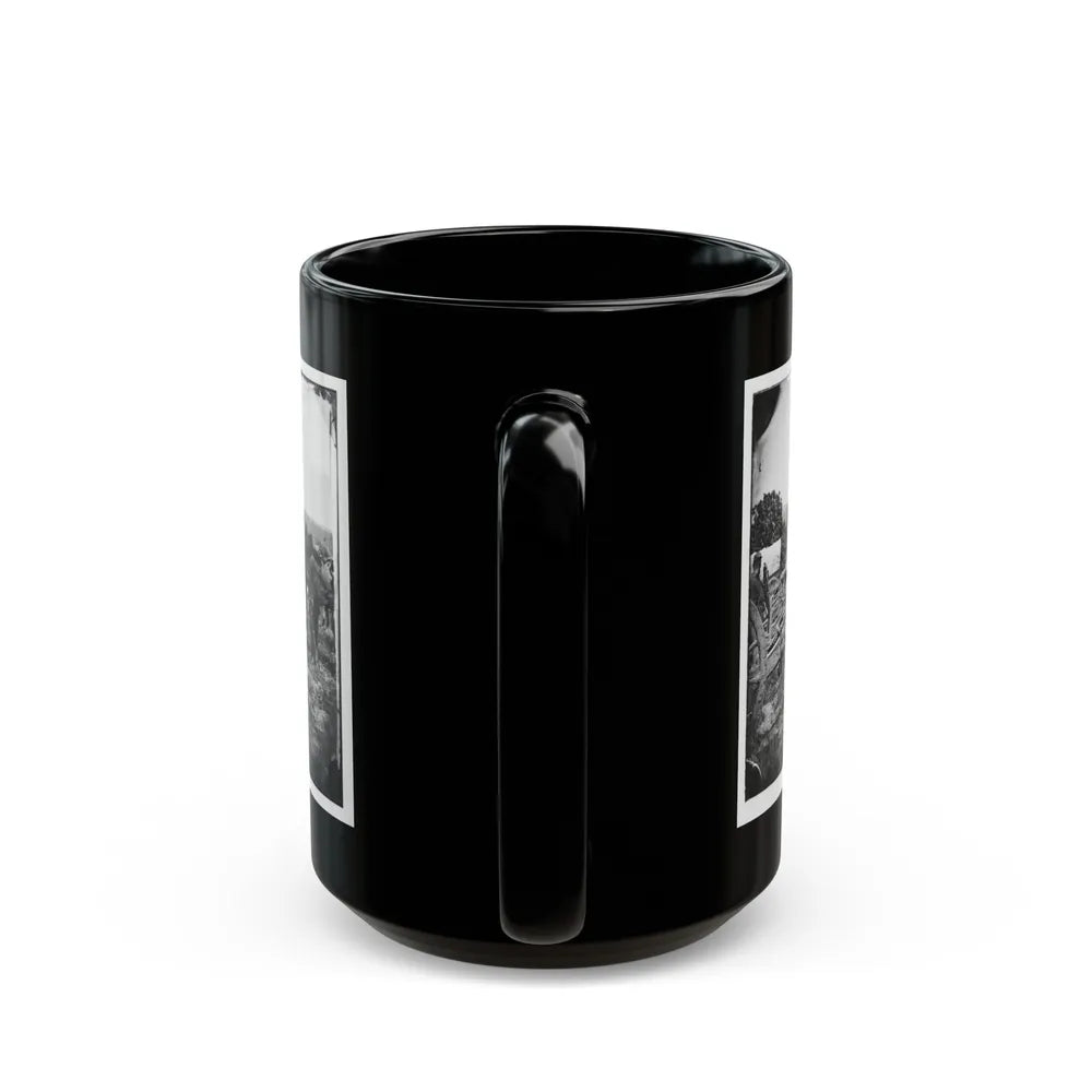 Richmond, Va., Vicinity. 20-Pdr Guns Of The 1st New York Battery, Unlimbered (U.S. Civil War) Black Coffee Mug-Go Mug Yourself