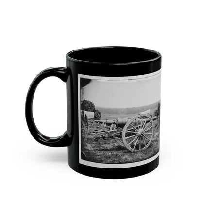 Richmond, Va., Vicinity. 20-Pdr Guns Of The 1st New York Battery, Unlimbered (U.S. Civil War) Black Coffee Mug-Go Mug Yourself