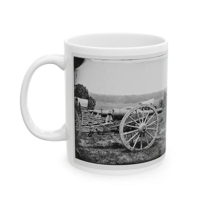 Richmond, Va., Vicinity. 20-Pdr Guns Of The 1st New York Battery, Unlimbered (U.S. Civil War) White Coffee Mug-Go Mug Yourself