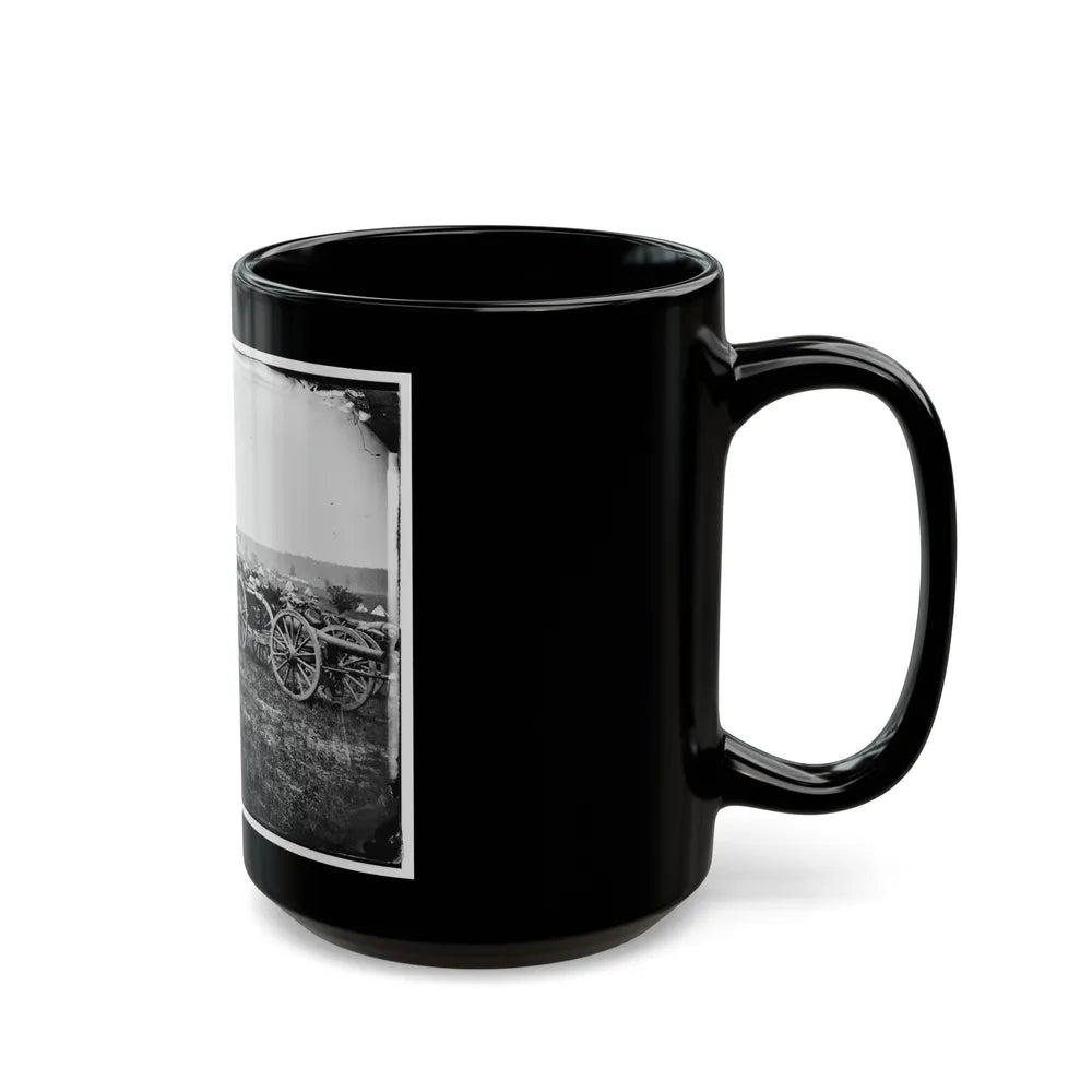 Richmond, Va., Vicinity. 20-Pdr. V Parrott Rifled Guns Of The 1st New York Battery (U.S. Civil War) Black Coffee Mug-Go Mug Yourself