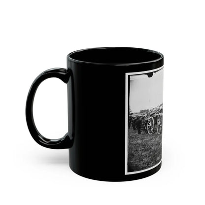 Richmond, Va., Vicinity. 20-Pdr. V Parrott Rifled Guns Of The 1st New York Battery (U.S. Civil War) Black Coffee Mug-Go Mug Yourself