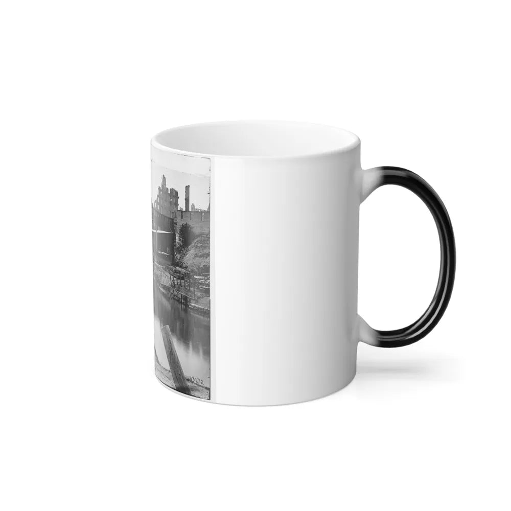 Richmond, Va. View on James River and Kanawha Canal Near the Haxall Flour Mills; Ruins of the Gallego Mills Beyond (U.S. Civil War) Color Changing Coffee Mug 11oz-Go Mug Yourself