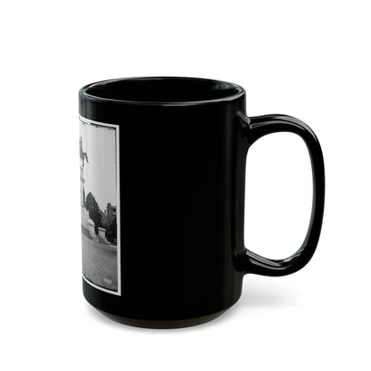 Richmond, Va. Washington Monument; St. Paul's Church In Left Background (U.S. Civil War) Black Coffee Mug-Go Mug Yourself