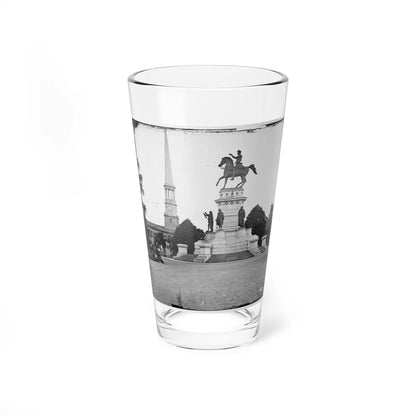 Richmond, Va. Washington Monument; St. Paul's Church In Left Background (U.S. Civil War) Pint Glass 16oz-16oz-Go Mug Yourself