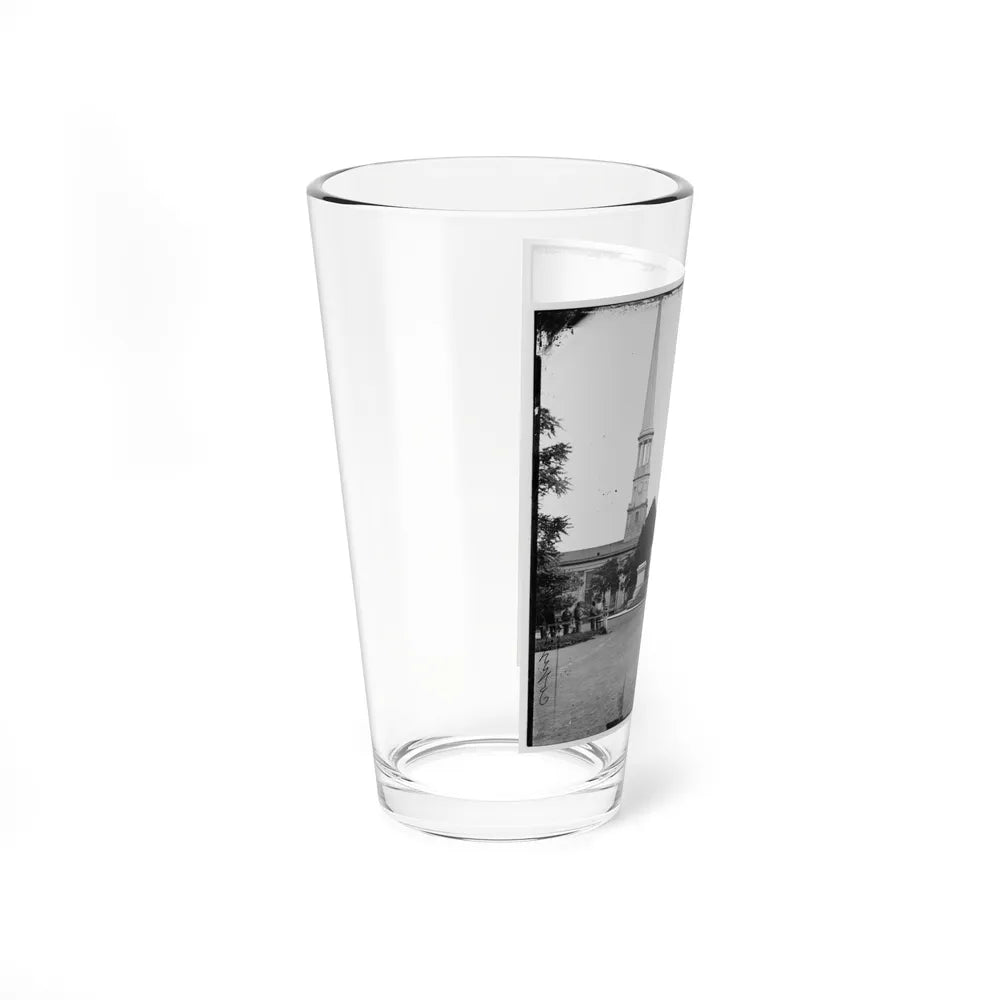 Richmond, Va. Washington Monument; St. Paul's Church In Left Background (U.S. Civil War) Pint Glass 16oz-Go Mug Yourself