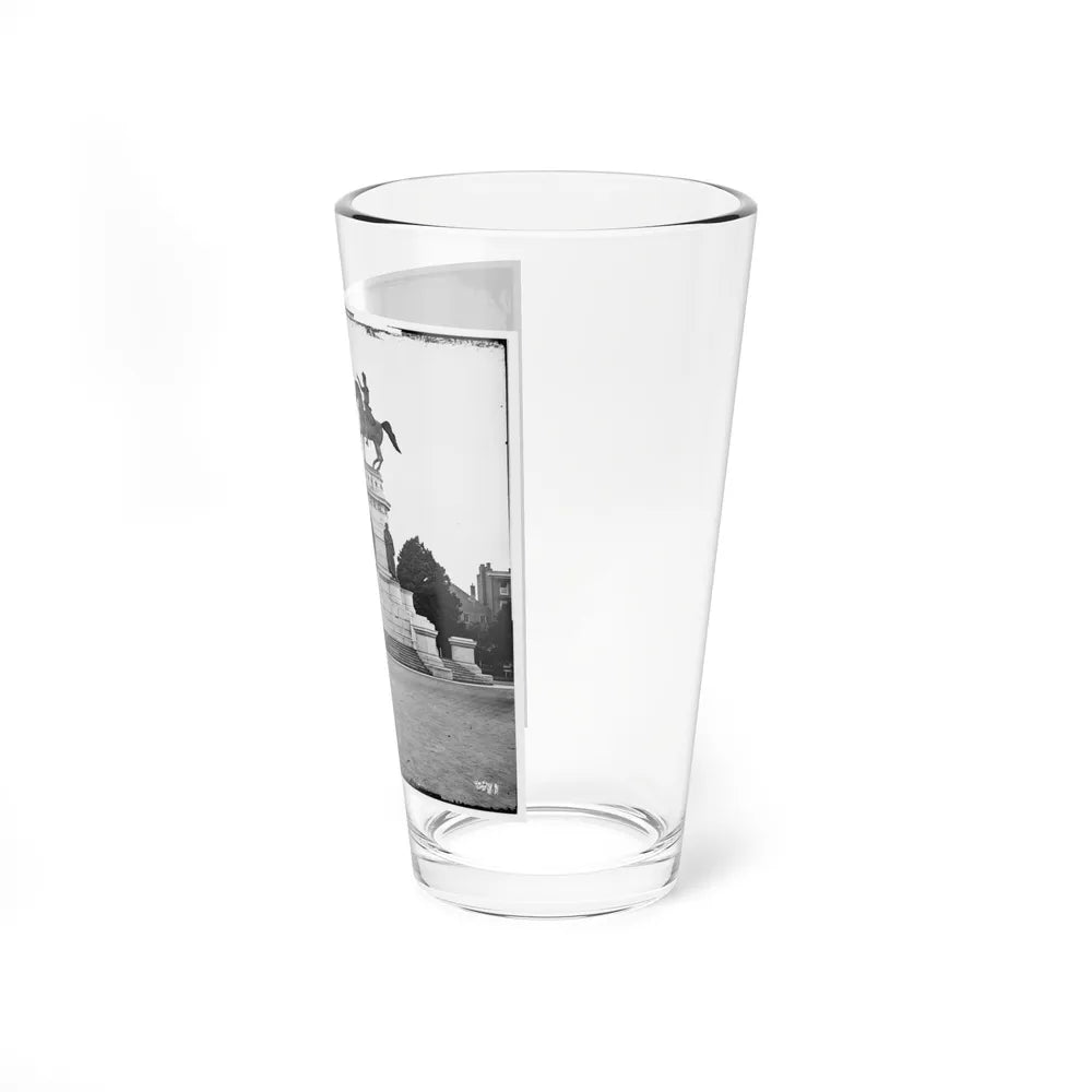 Richmond, Va. Washington Monument; St. Paul's Church In Left Background (U.S. Civil War) Pint Glass 16oz-Go Mug Yourself