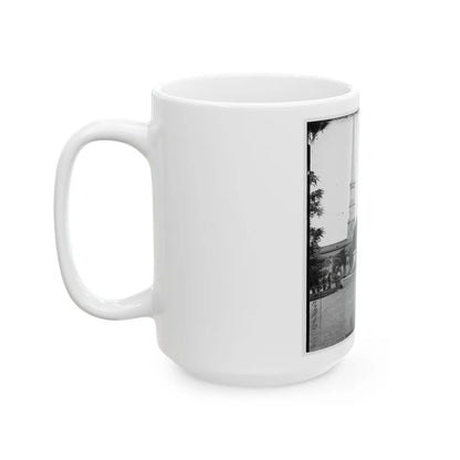 Richmond, Va. Washington Monument; St. Paul's Church In Left Background (U.S. Civil War) White Coffee Mug-Go Mug Yourself