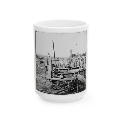 Richmond, Virginia. French 12-Pdr. Bronze Field Guns Importes From France (U.S. Civil War) White Coffee Mug 15oz - Go Mug Yourself