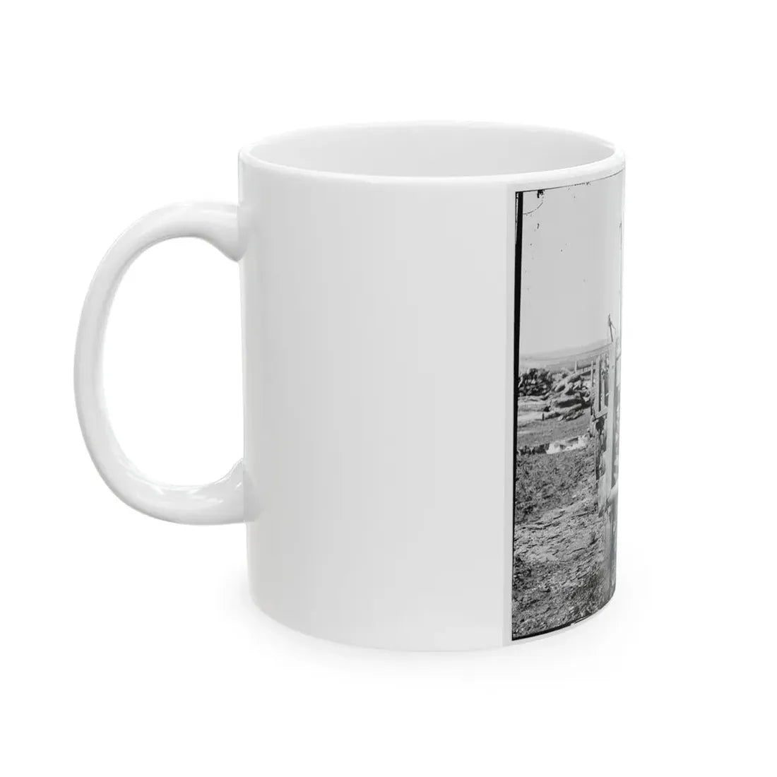 Richmond, Virginia. French 12-Pdr. Bronze Field Guns Importes From France (U.S. Civil War) White Coffee Mug - Go Mug Yourself