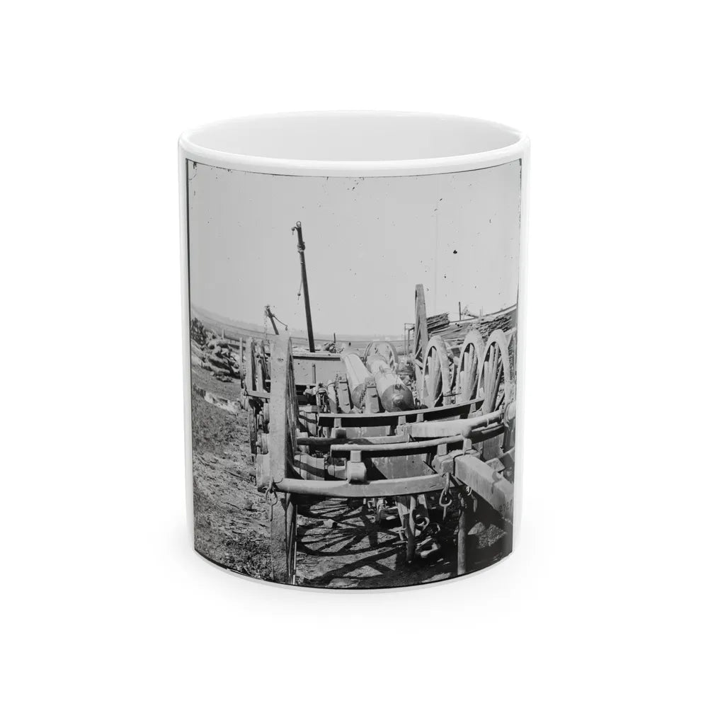 Richmond, Virginia. French 12-Pdr. Bronze Field Guns Importes From France (U.S. Civil War) White Coffee Mug-11oz-Go Mug Yourself