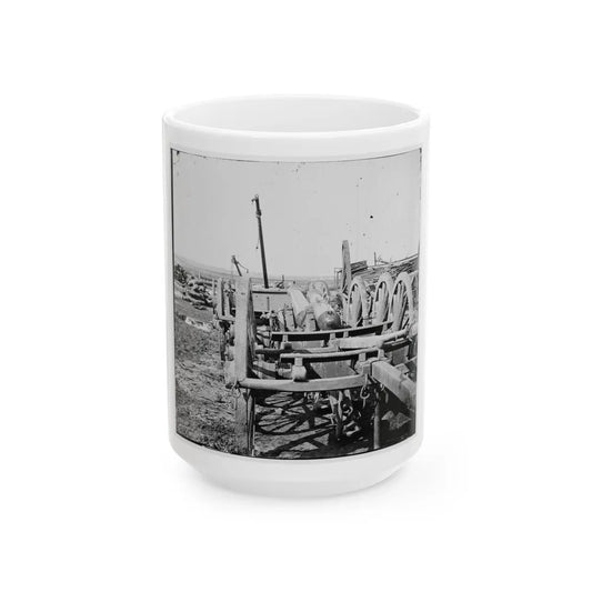 Richmond, Virginia. French 12-Pdr. Bronze Field Guns Importes From France (U.S. Civil War) White Coffee Mug-15oz-Go Mug Yourself