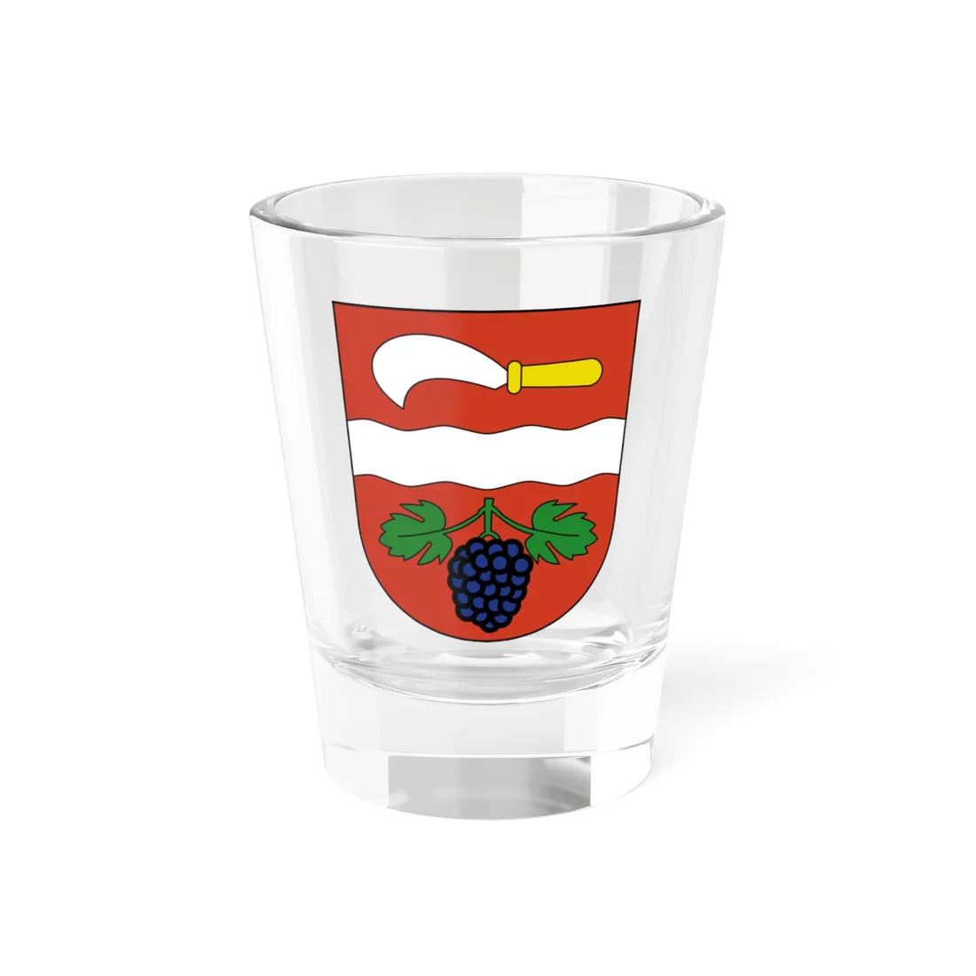 Rickenbach-blazon (Switzerland) (Coat of Arms) Shot Glass 1.5oz 1.5oz - Go Mug Yourself