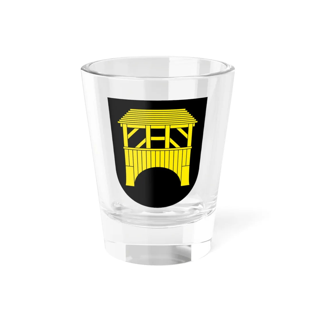 Rickenbach TG-blazon (Switzerland) (Coat of Arms) Shot Glass 1.5oz 1.5oz - Go Mug Yourself