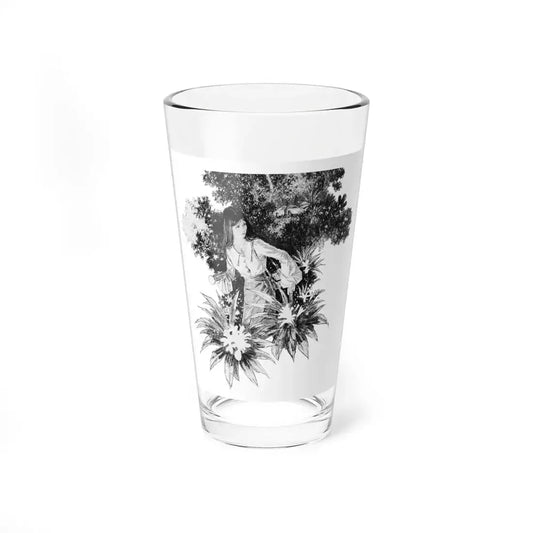 Ride A White Dolphin by Anne Maybury, Woman's Realm, 1971 (Magazine Illustration) Pint Glass 16oz 16oz - Go Mug Yourself