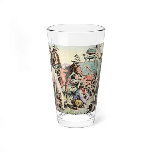 Ride the Man Down (1), The Saturday Evening Post, April 4, 1942 (Magazine Illustration) Pint Glass 16oz 16oz - Go Mug Yourself