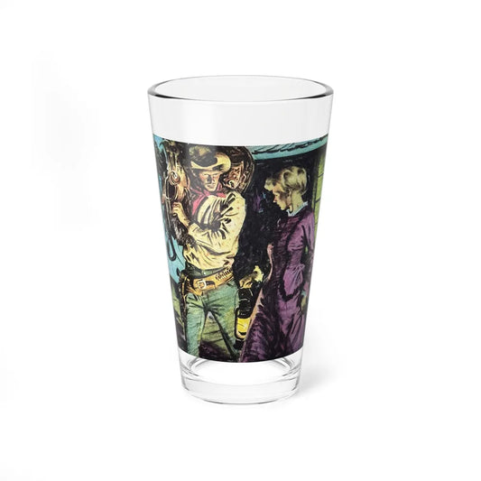 Ride the Man Down (2), The Saturday Evening Post, April 4, 1942 (Magazine Illustration) Pint Glass 16oz 16oz - Go Mug Yourself