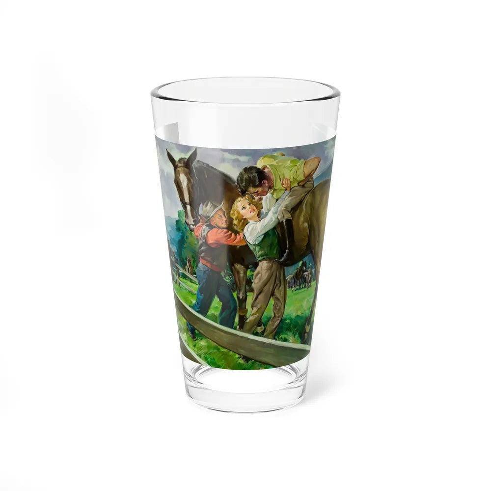 Ride to Glory, 1948 (Magazine Illustration) Pint Glass 16oz-16oz-Go Mug Yourself