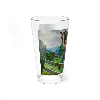 Ride to Glory, 1948 (Magazine Illustration) Pint Glass 16oz-Go Mug Yourself