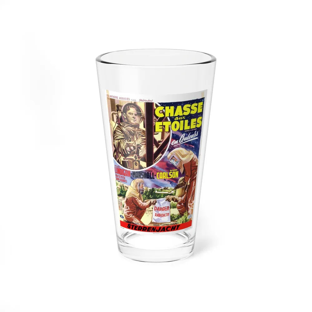 RIDERS TO THE STARS (BELGIAN) 1954 Movie Poster - Pint Glass 16oz-16oz-Go Mug Yourself