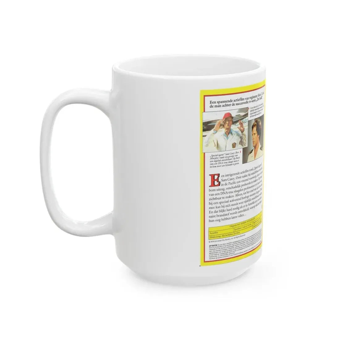 RIDING WITH DEATH (VHS COVER) - White Coffee Mug - Go Mug Yourself