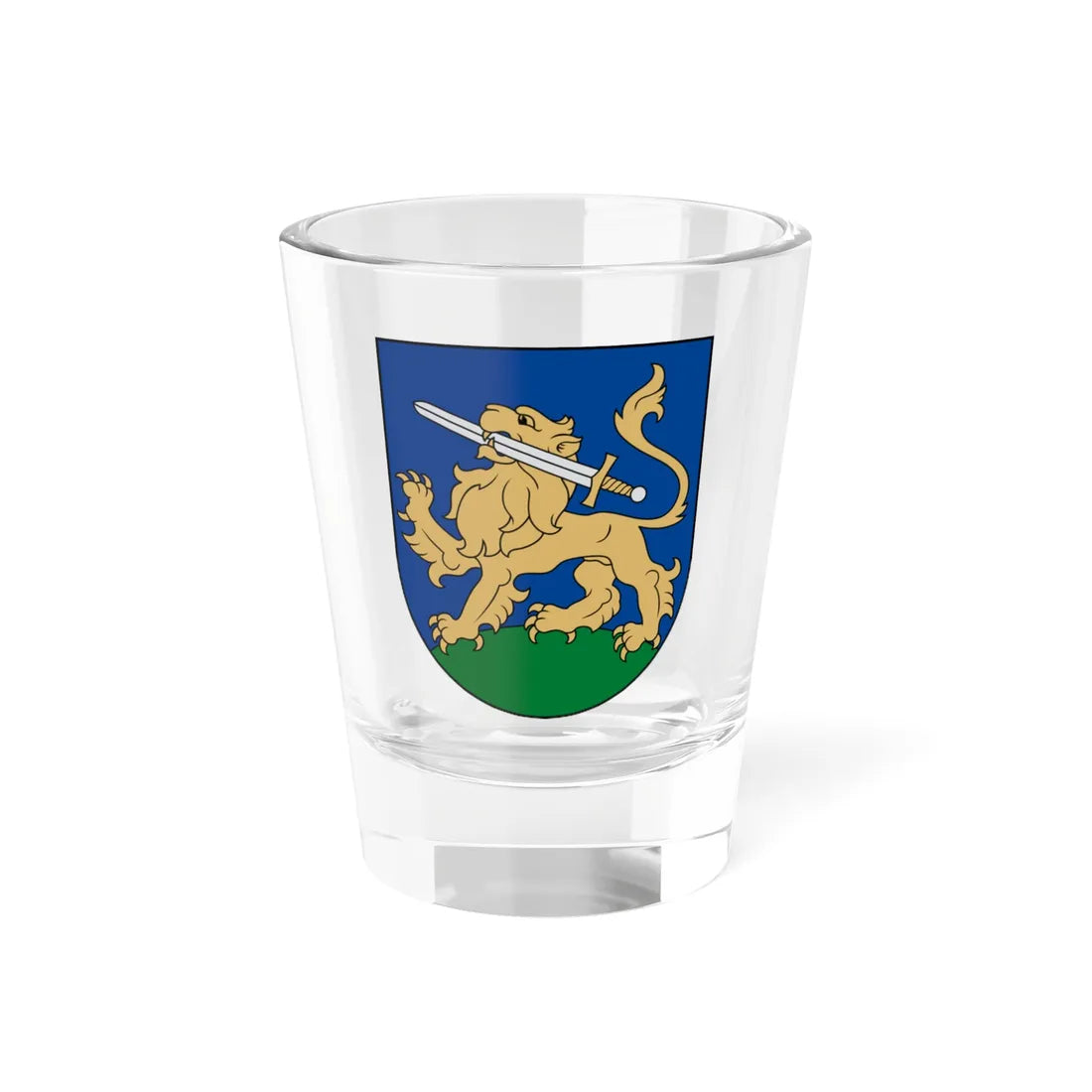 Rietavas COA (Lithuania) (Coat of Arms) Shot Glass 1.5oz - Go Mug Yourself