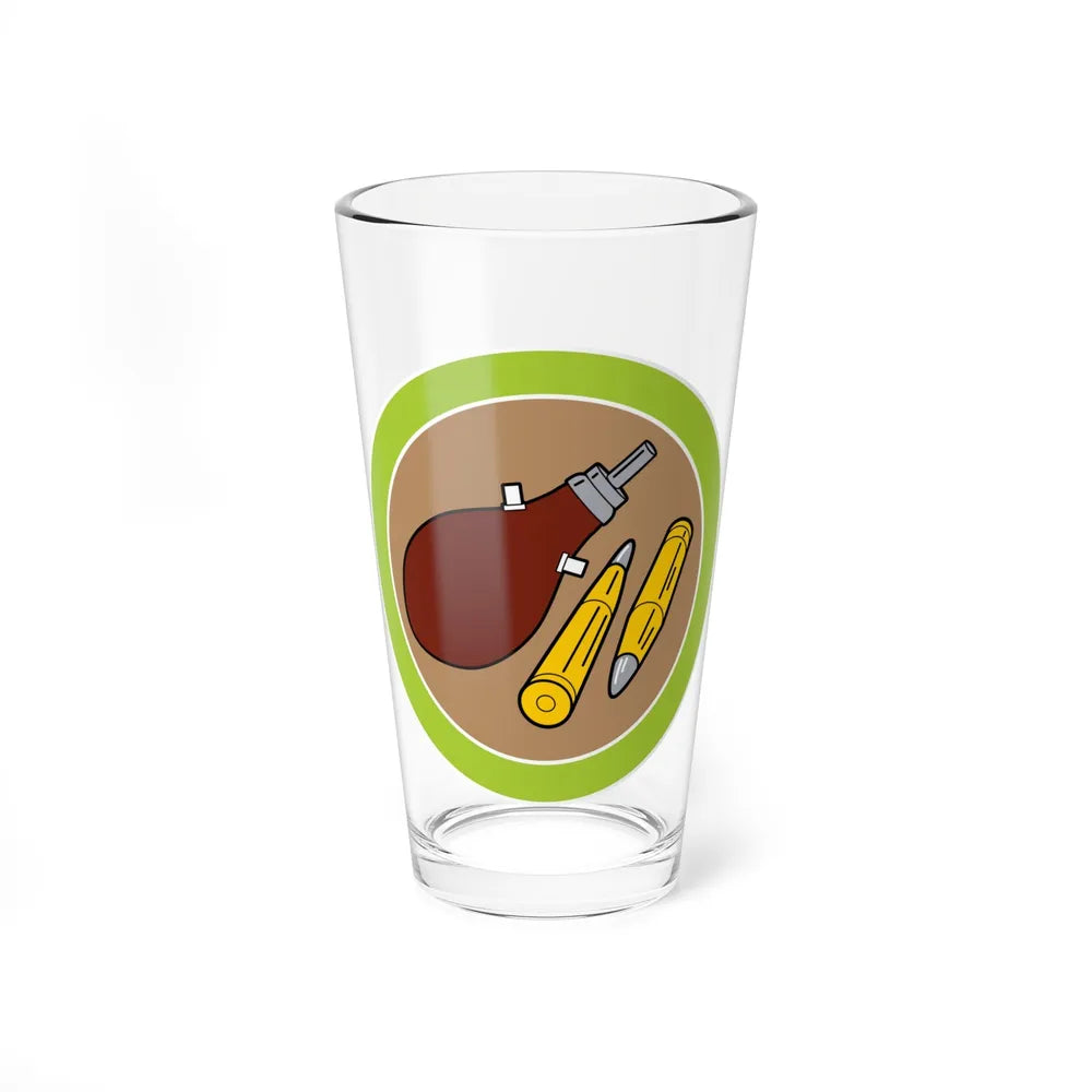 Rifle Shooting (Boy Scout Merit Badge) Pint Glass 16oz-16oz-Go Mug Yourself