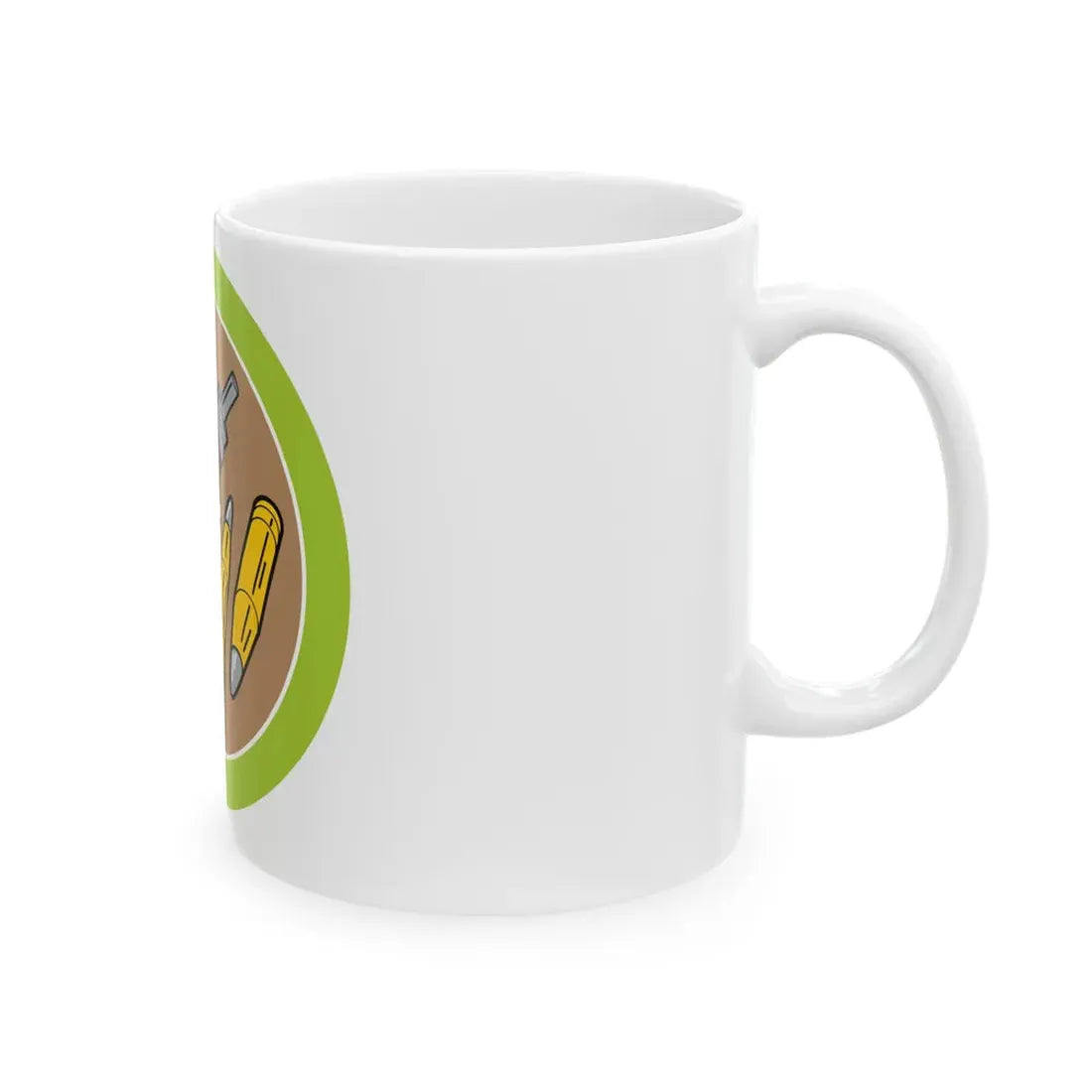 Rifle Shooting (Boy Scout Merit Badge) White Coffee Mug - Go Mug Yourself