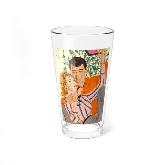 Right for Each Other, Woman's Day, August 1958 (Magazine Illustration) Pint Glass 16oz 16oz - Go Mug Yourself