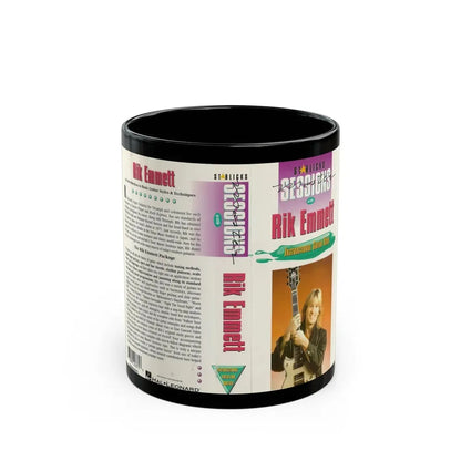 RIK EMMETT INSTRUCTIONAL GUITAR VIDEO (VHS COVER) - Black Coffee Mug 11oz - Go Mug Yourself