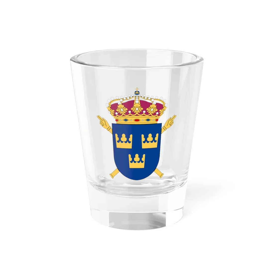 Riksåklagaren vapen (Sweden) (Coat of Arms) Shot Glass 1.5oz 1.5oz - Go Mug Yourself