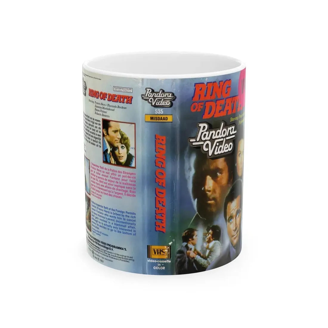 RING OF DEATH (VHS COVER) - White Coffee Mug 11oz - Go Mug Yourself