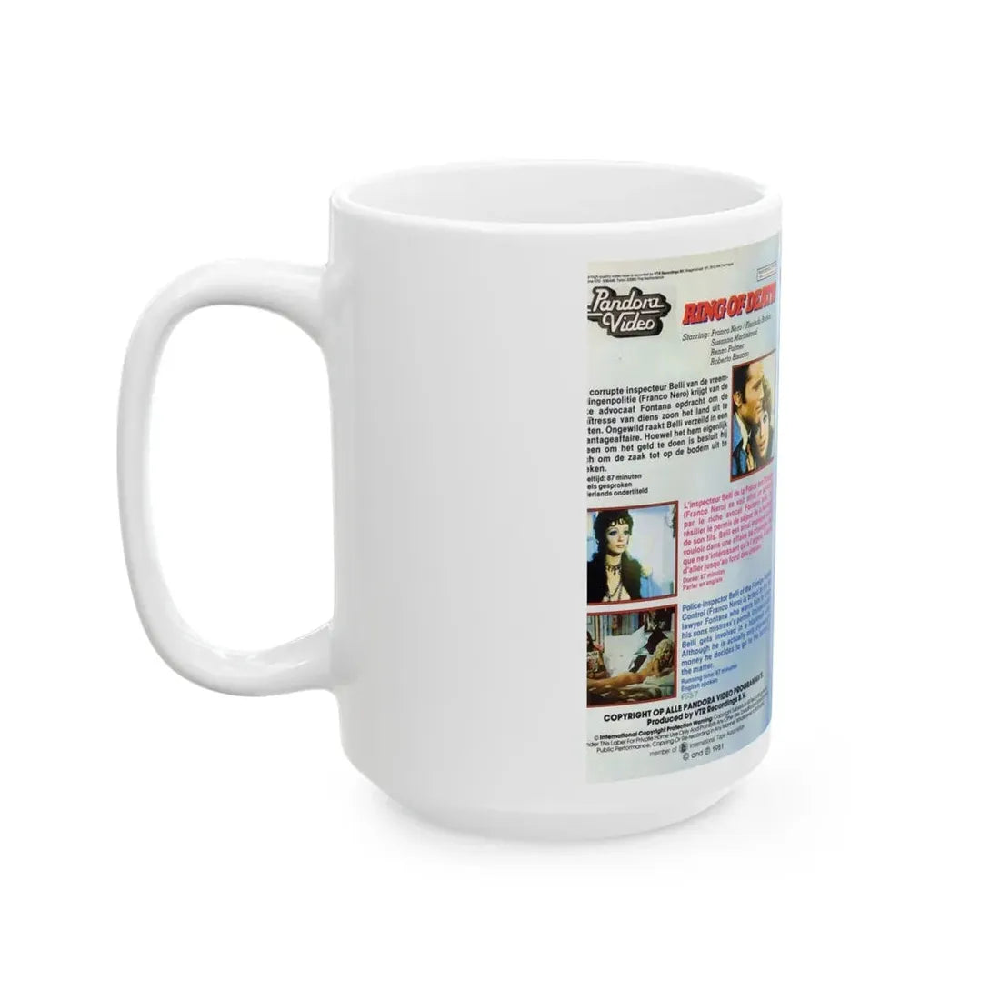 RING OF DEATH (VHS COVER) - White Coffee Mug - Go Mug Yourself