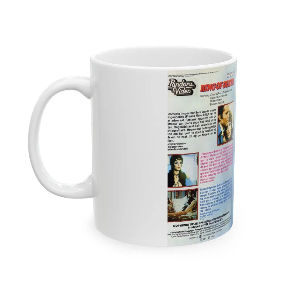 RING OF DEATH (VHS COVER) - White Coffee Mug-Go Mug Yourself