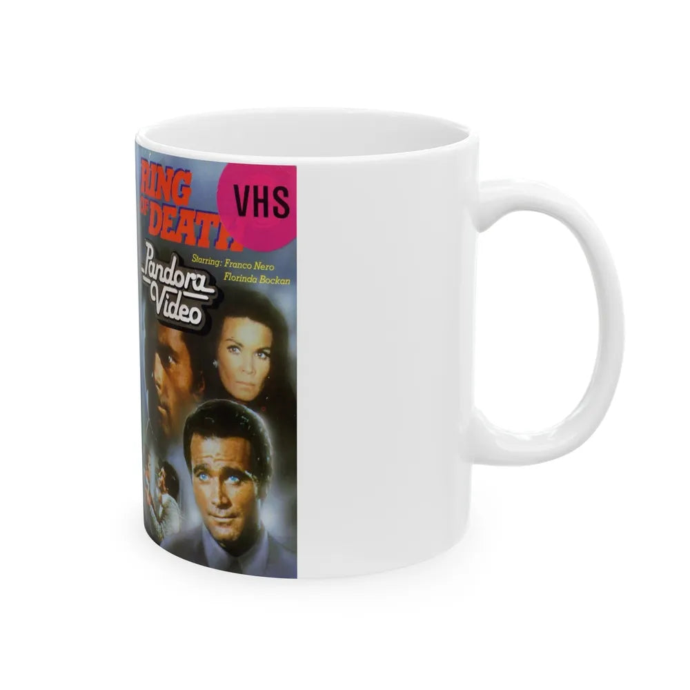 RING OF DEATH (VHS COVER) - White Coffee Mug-Go Mug Yourself