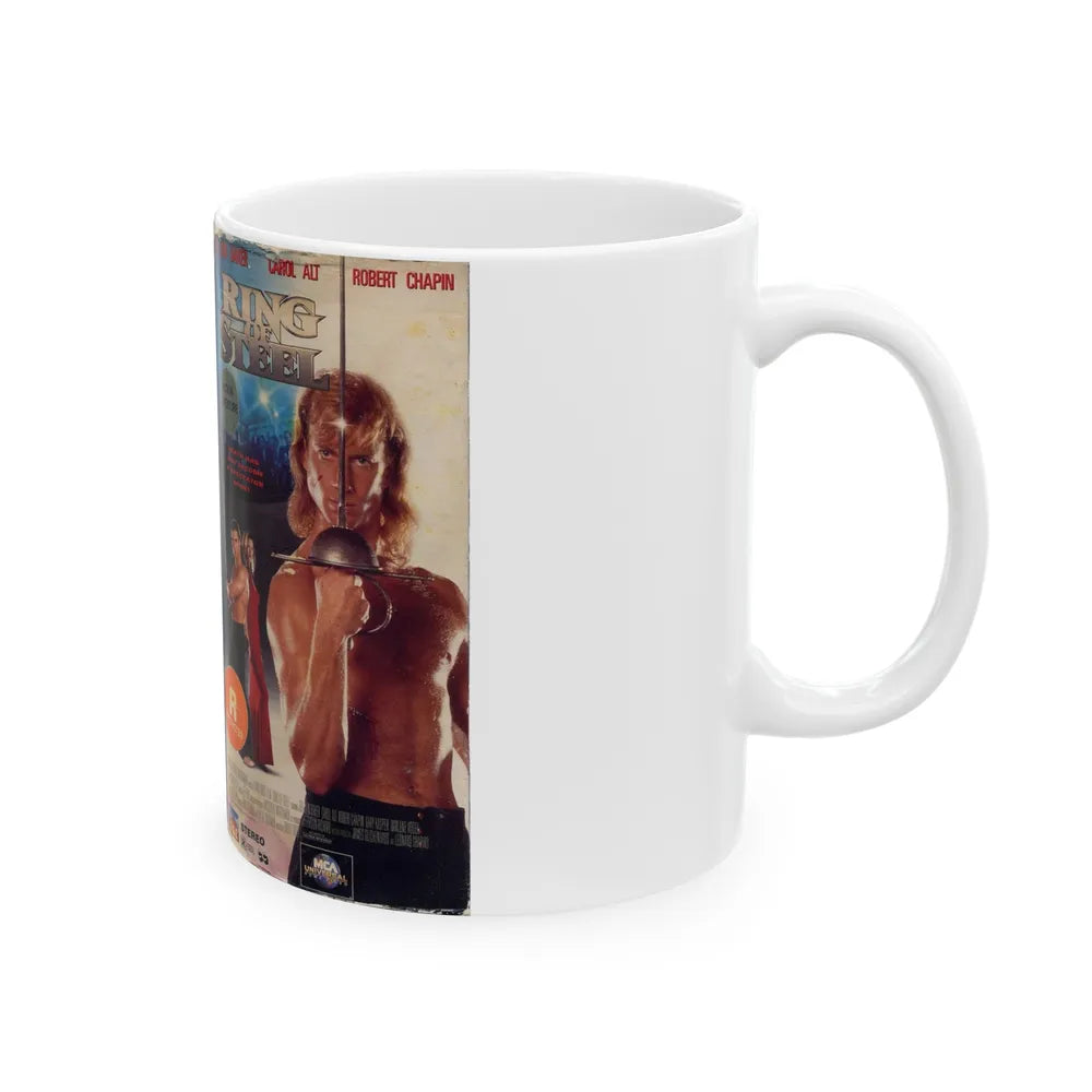 RING OF STEEL (VHS COVER) - White Coffee Mug-Go Mug Yourself