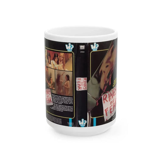 RINGS OF FEAR (VHS COVER) - White Coffee Mug 15oz - Go Mug Yourself