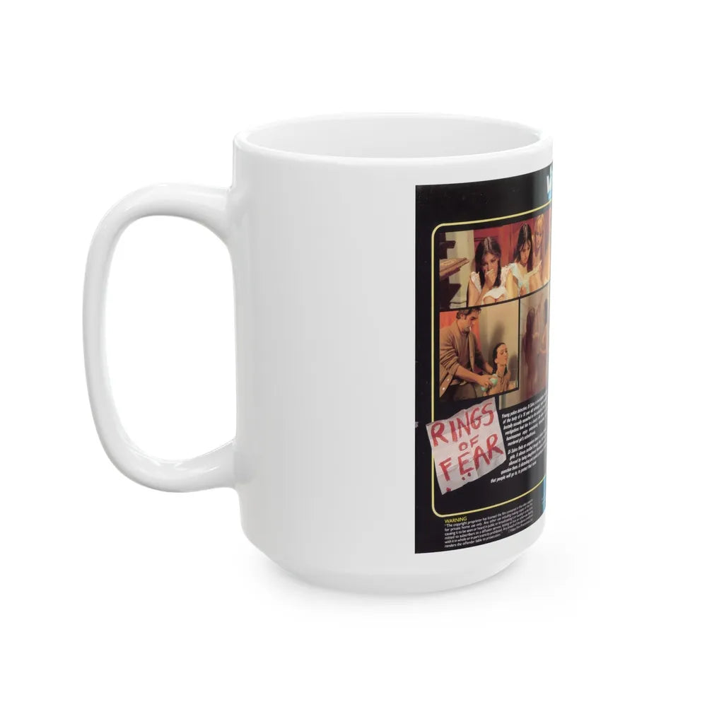 RINGS OF FEAR (VHS COVER) - White Coffee Mug-Go Mug Yourself