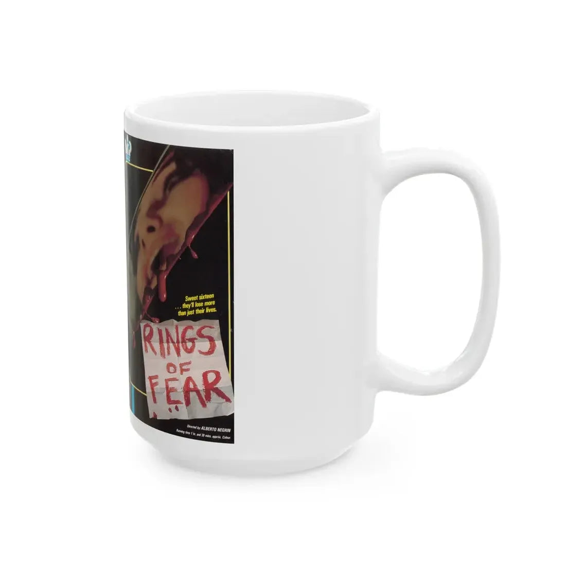 RINGS OF FEAR (VHS COVER) - White Coffee Mug - Go Mug Yourself